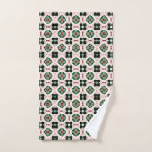 Motif abstrait de Noël funky boho rétro mignon (Serviette à main)