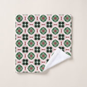 Motif abstrait de Noël funky boho rétro mignon (Gant de toilette)