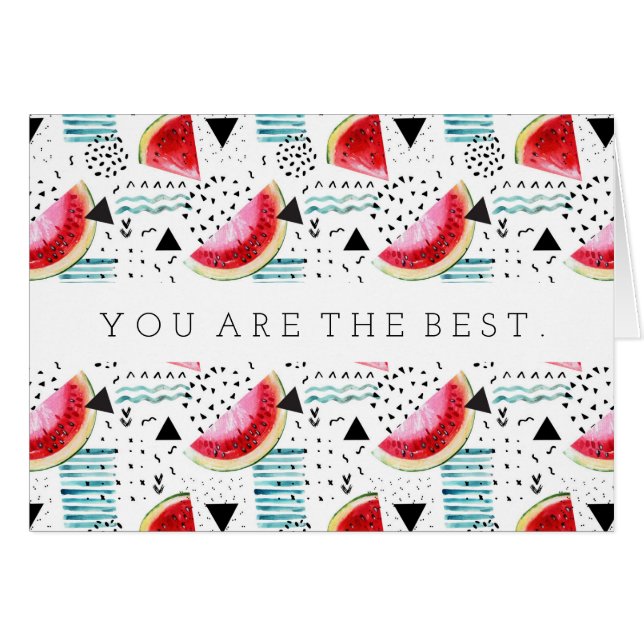 Motif abstrait de pastèque (Devant horizontal)