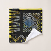 Motif Abstrait de tissu de boue Tribal Africain (Gant de toilette)