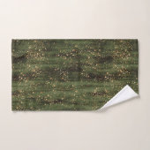 Motif Abstrait d'étincelles vert et or (Serviette à main)