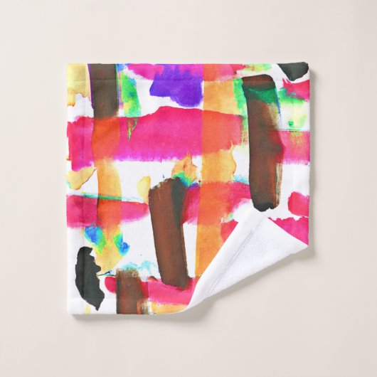 Motif Abstrait dynamique dans l'art (Gant de toilette)