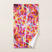 Motif Abstrait électrique dynamique (Serviette à main)