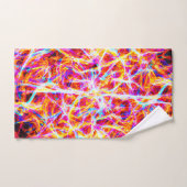Motif Abstrait électrique dynamique (Serviette à main)