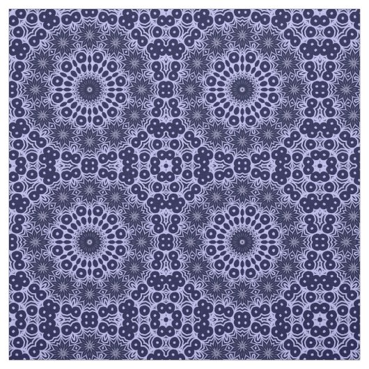 motif Abstrait en bleu et blanc - Tissu (Échantillon)