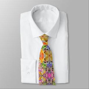 Motif Abstrait en Cravate multicolore