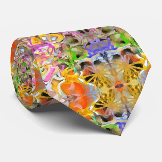Motif Abstrait en Cravate multicolore (Roulé)