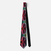 Motif Abstrait en noir, Cravate Maroon (Devant)