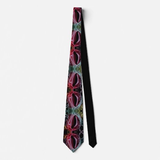 Motif Abstrait en noir, Cravate Maroon (Devant)