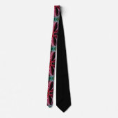 Motif Abstrait en noir, Cravate Maroon (Dos)