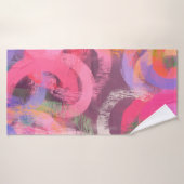 Motif abstrait fait main. Art moderne (Serviette de bain)