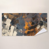 Motif abstrait fait main. Art moderne (Serviette de bain)