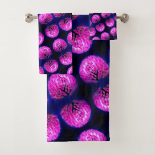 Motif Abstrait Fleur sauvage Red Clover