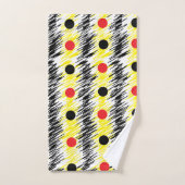Motif Abstrait Gribouillé à Points (Serviette à main)