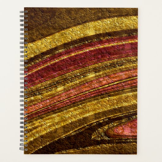motif Abstrait, marron et jaune (Devant)