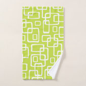 Motif Abstrait moderne rétro du milieu du siècle (Serviette à main)