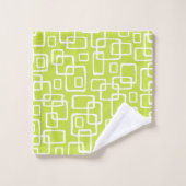 Motif Abstrait moderne rétro du milieu du siècle (Gant de toilette)
