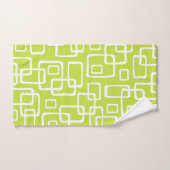 Motif Abstrait moderne rétro du milieu du siècle (Serviette à main)