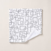 Motif Abstrait moderne rétro du milieu du siècle (Gant de toilette)