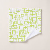 Motif Abstrait moderne rétro du milieu du siècle (Gant de toilette)