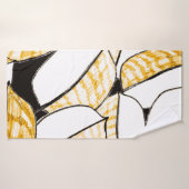 Motif abstrait moderne sans faille avec col créati (Serviette de bain)