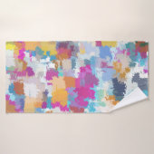 Motif Abstrait Multicolor numérique (Serviette de bain)