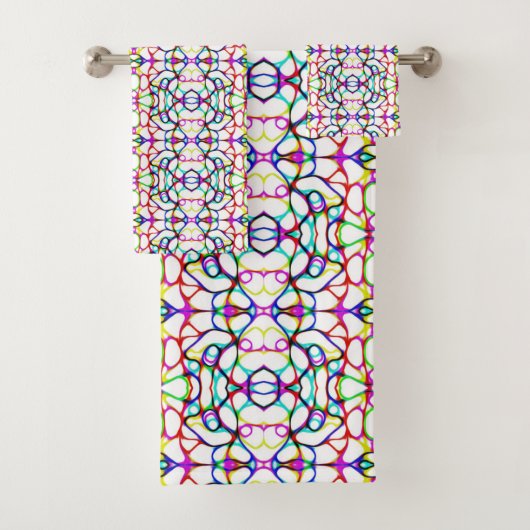Motif Abstrait multicolore (En situation)