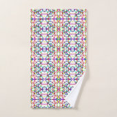 Motif Abstrait multicolore (Serviette à main)