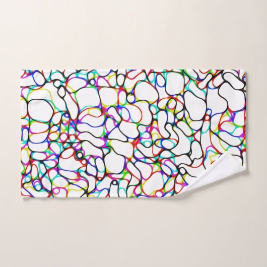 Motif Abstrait multicolore (Serviette à main)
