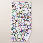 Motif Abstrait multicolore (Serviette de bain)