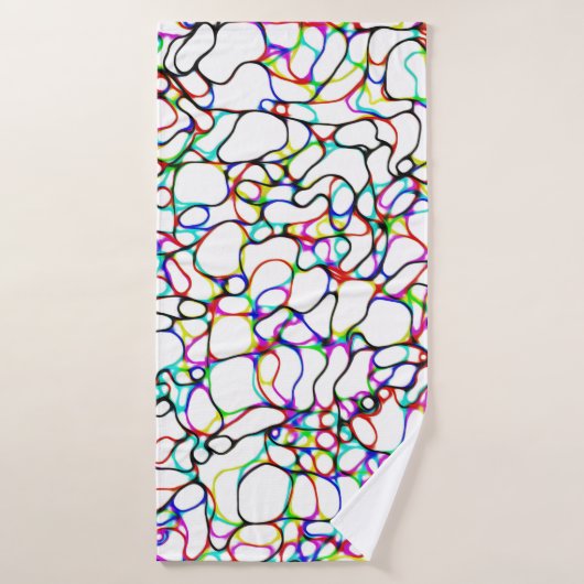 Motif Abstrait multicolore (Serviette de bain)