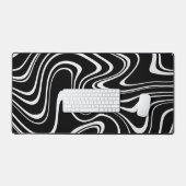 Motif Abstrait noir et blanc (Clavier et souris)