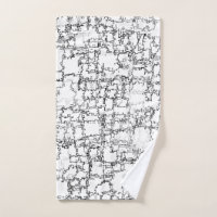 Motif Abstrait noir et blanc