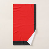 Motif Abstrait noir et rouge (Serviette à main)