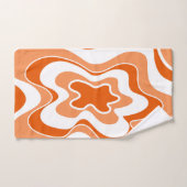 motif Abstrait - orange (Serviette à main)