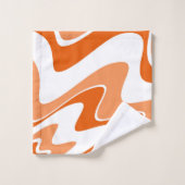 motif Abstrait - orange (Gant de toilette)
