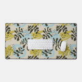 Motif abstrait pastel vert bleu (Clavier et souris)