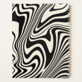 Motif Abstrait Retro Black Swirl (Dos)