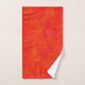Motif Abstrait rouge orange (Serviette à main)