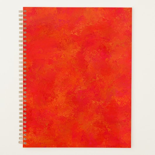 Motif Abstrait rouge orange (Devant)