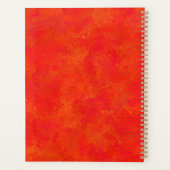 Motif Abstrait rouge orange (Dos)