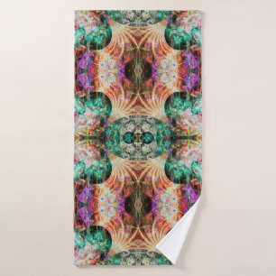 motif Abstrait sans couture avec fleurs et décorat