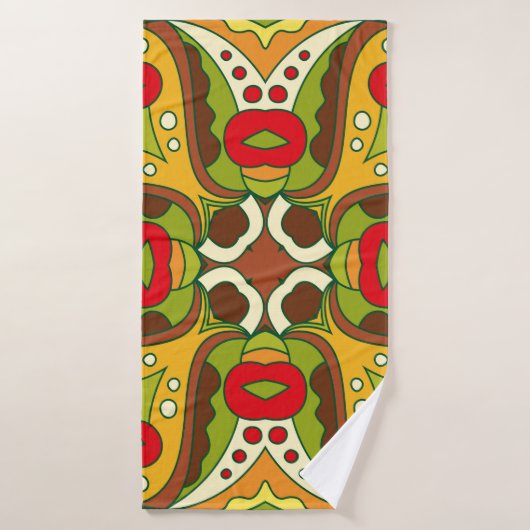 motif Abstrait sans faille de style oriental (Serviette de bain)