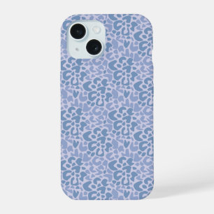 Motif abstrait tacheté gris et bleu
