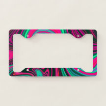Motif Abstrait tendance Bright Neon Rose