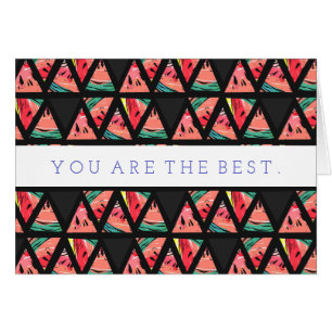 Motif abstrait tiré par la main de pastèque