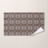 Motif Abstrait Unique Brun (Serviette à main)