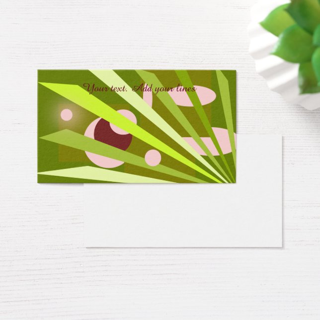 Motif abstrait vert pour un designer d'intérieur (Bureau)