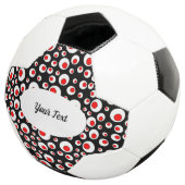 Motif Abstrait vibrant de Balls Rouge Blanc Noir (3/4)