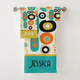 Motif abstrait vibrant de style moderne du milieu